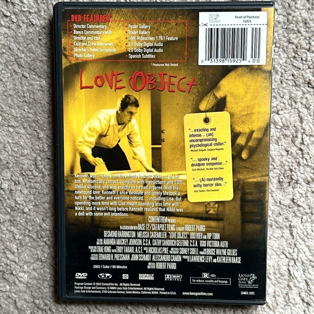 “Love Object” DVD - Picture 2 of 5